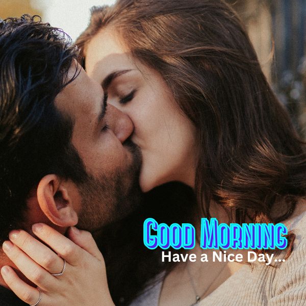 kiss image good morning